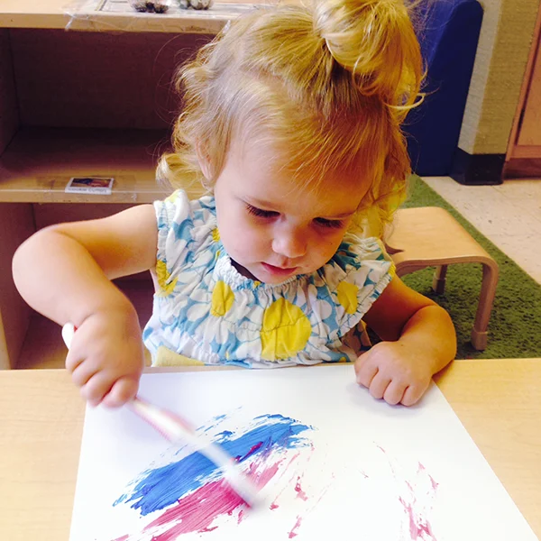 Skipwith Academy Toddler Daycare - young girl painting