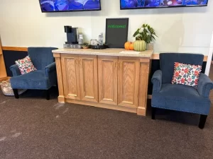 Skipwith Academy at Hanover - childcare in Ashland, Virginia, near Richmond - lobby furniture and coffee station