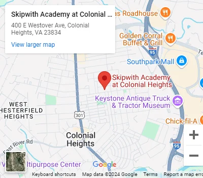 Skipwith Academy at Colonial Heights location map