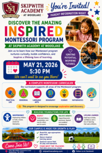 Join  us for our Montessori Information Night on May 21st at 5:30pm